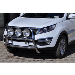 Přední ochranný rám WT018 (nerez) Kia Sportage 2010–2015 fotografie 1