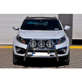 Přední ochranný rám WT018 (nerez) Kia Sportage 2010–2015 fotografie 2