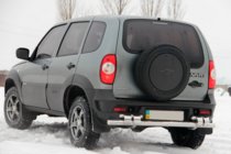 Chevrolet Niva 1998–2020 Zadní ochranný oblouk AK015 (nerez) fotografie 3
