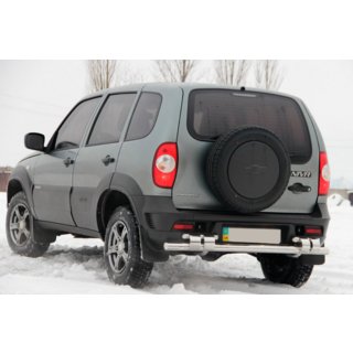 Zadní ochranný oblouk AK015 (nerez) Chevrolet Niva 1998–2020 fotografie 3