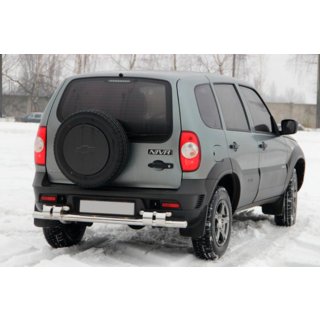 Zadní ochranný oblouk AK015 (nerez) Chevrolet Niva 1998–2020 fotografie 1