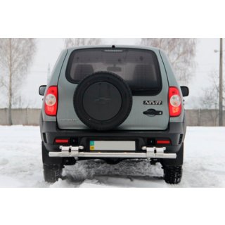 Zadní ochranný oblouk AK015 (nerez) Chevrolet Niva 1998–2020 fotografie 2
