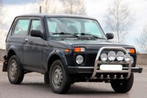 Lada Niva a Urban 1977– Přední ochranný rám QT007 (nerez) fotografie 3
