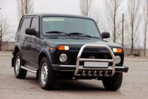 Lada Niva a Urban 1977– Přední ochranný rám QT007 (nerez) fotografie 4