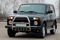 Lada Niva a Urban 1977– Přední ochranný rám QT007 (nerez) fotografie 5