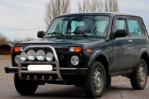 Lada Niva a Urban 1977– Přední ochranný rám QT007 (nerez) fotografie 6