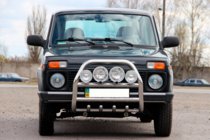 Lada Niva a Urban 1977– Přední ochranný rám QT007 (nerez) fotografie 2