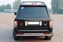 Range Rover III L322 2002–2012 Zadní ochranný rám AK002 – dvojitý (nerez) fotografie 2