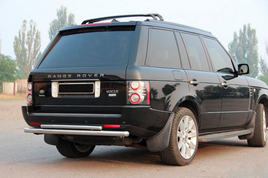 Range Rover III L322 2002–2012 Zadní ochranný rám AK002 – dvojitý (nerez) Image
