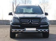 Mercedes GL třída X164 2006–2012 Přední ochranný rám ST015 (nerez) fotografie 2