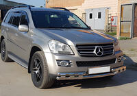 Mercedes GL třída X164 2006–2012 Přední ochranný rám ST015 (nerez) fotografie 6