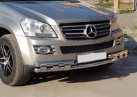 Mercedes GL třída X164 2006–2012 Přední ochranný rám ST015 (nerez) fotografie 8