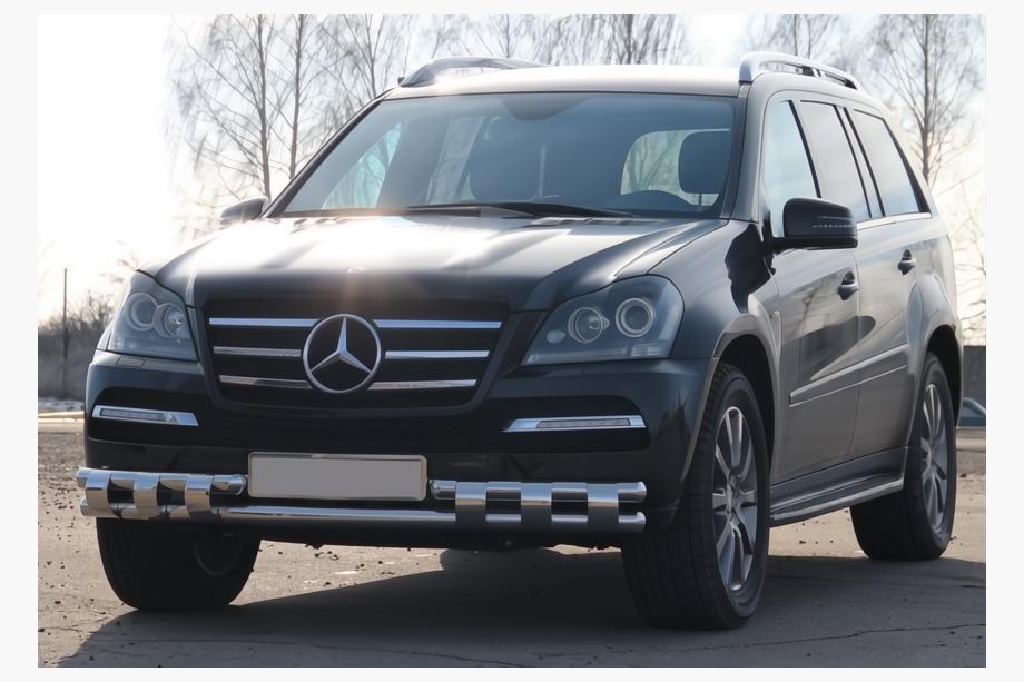 Mercedes GL třída X164 2006–2012 Přední ochranný rám ST015 (nerez) Image