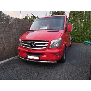 Přední spodní ochranný rám ST008 (nerez) Mercedes Sprinter W906 2006–2018 fotografie 4