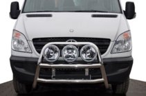 Mercedes Sprinter W906 2006–2018 Vysoký nerezový přední ochranný rám WT018 fotografie 1