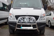 Mercedes Sprinter W906 2006–2018 Vysoký nerezový přední ochranný rám WT018 fotografie 2