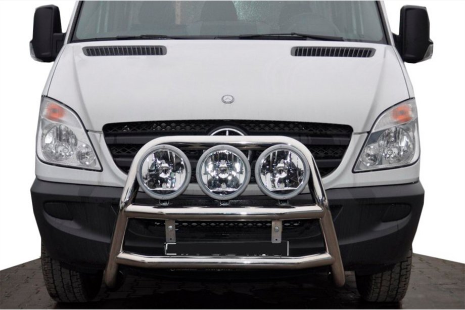 Mercedes Sprinter W906 2006–2018 Vysoký nerezový přední ochranný rám WT018 Image