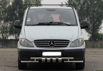 Mercedes Vito W639 2004–2014 Přední ochranný rám Shark ST015 (nerez) 2010–2015 fotografie 1