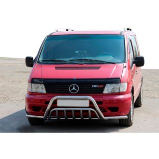 Klokaní rám s ochranou světel WT002 Plus (nerez) Mercedes Vito W638 1996–2003 fotografie 3