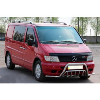 Klokaní rám s ochranou světel WT002 Plus (nerez) Mercedes Vito W638 1996–2003 fotografie 1