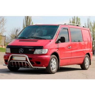 Klokaní rám s ochranou světel WT002 Plus (nerez) Mercedes Vito W638 1996–2003 fotografie 2