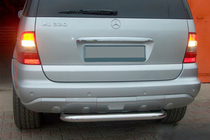 Mercedes ML W163 1997–2005 Zadní ochranný rám AK006 (nerez) fotografie 1