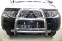 Mitsubishi L200 2006–2015 Přední ochranný rám WT018 (nerez) fotografie 3