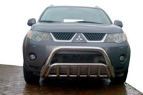 Mitsubishi Outlander 2006–2012 Bullbar WT002 (nerez) fotografie 1