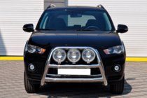 Mitsubishi Outlander 2006–2012 Přední ochranný rám WT018 (2010-2012, nerez) fotografie 1