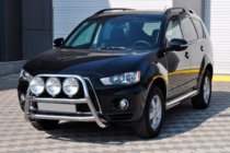 Mitsubishi Outlander 2006–2012 Přední ochranný rám WT018 (2010-2012, nerez) fotografie 3