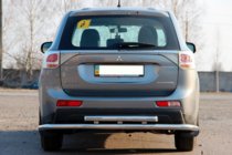 Mitsubishi Outlander 2012–2021 Zadní ochranný rám AK004 (nerez) fotografie 2