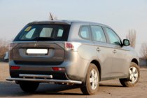 Mitsubishi Outlander 2012–2021 Zadní ochranný rám AK004 (nerez) fotografie 3