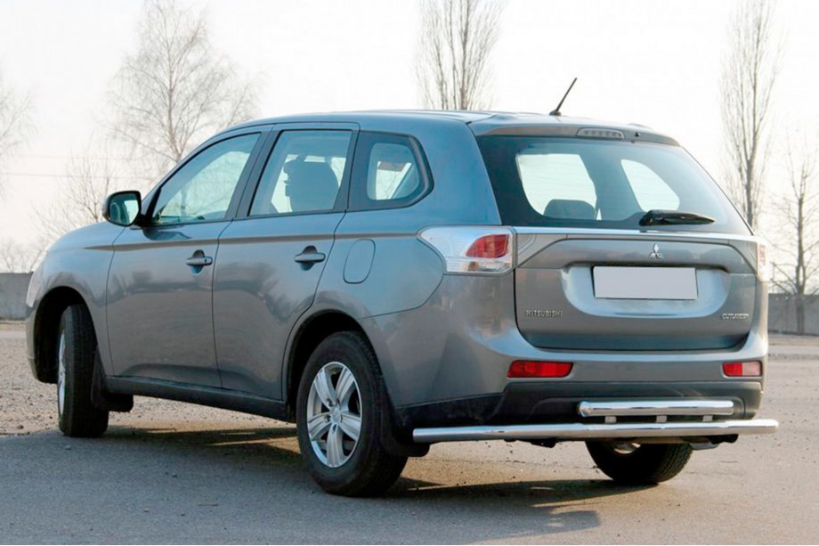 Mitsubishi Outlander 2012–2021 Zadní ochranný rám AK004 (nerez) Image