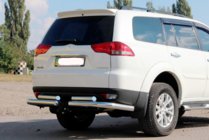 Mitsubishi Pajero Sport 2008–2015 Zadní ochranné oblouky AK003-Special (2 ks, nerez) fotografie 1