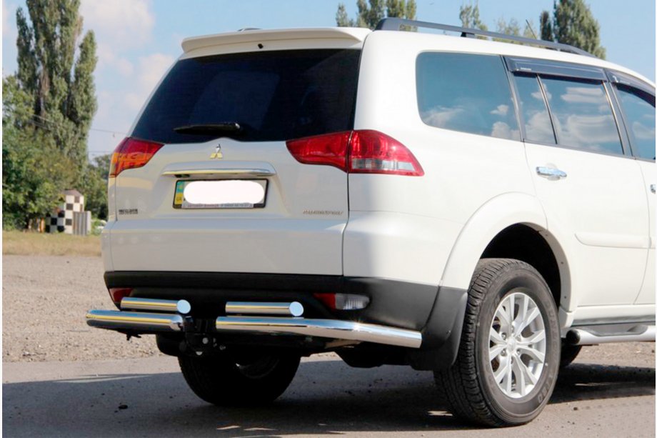 Mitsubishi Pajero Sport 2008–2015 Zadní ochranné oblouky AK003-Special (2 ks, nerez) Image