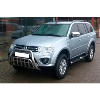 Přední ochranný rám WT002 (nerez) Mitsubishi Pajero Sport 2008–2015 fotografie 2