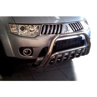 Přední ochranný rám WT002 (nerez) Mitsubishi Pajero Sport 2008–2015 fotografie 4