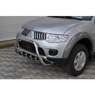 Přední ochranný rám WT003 (nerez) Mitsubishi Pajero Sport 2008–2015 fotografie 3