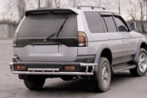 Mitsubishi Pajero Sport 1996–2007 Zadní ochranný rám AK005-2 (nerez) fotografie 1