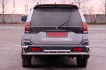 Mitsubishi Pajero Sport 1996–2007 Zadní ochranný rám AK005-2 (nerez) fotografie 2