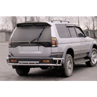 Zadní ochranný rám AK005-2 (nerez) Mitsubishi Pajero Sport 1996–2007 fotografie 1