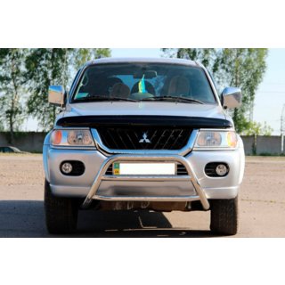 Bullbar WT022 (nerez) Mitsubishi Pajero Sport 1996–2007 fotografie 2