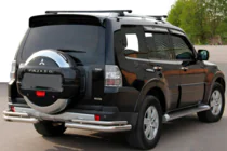 Mitsubishi Pajero Wagon IV 2006–2021 Zadní rám AK003 dvojitý (nerez) fotografie 1