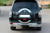 Mitsubishi Pajero Wagon IV 2006–2021 Zadní rám AK003 dvojitý (nerez) fotografie 2