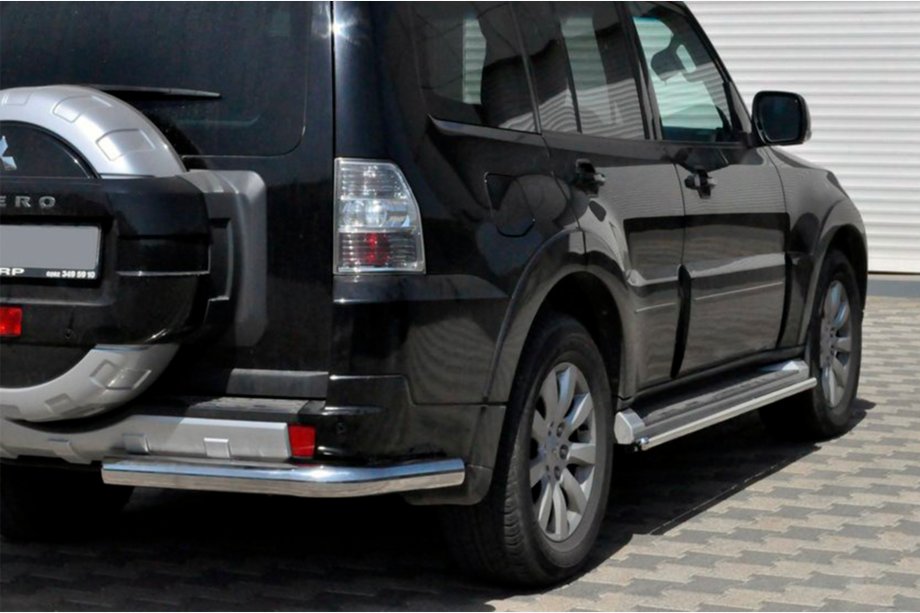 Mitsubishi Pajero Wagon IV 2006–2021 Zadní ochranný oblouk AK003 (nerez) Image