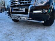 Mitsubishi Pajero Wagon IV 2006–2021 Přední ochranný rám ST015 (nerez) fotografie 6