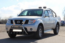 Nissan Navara 2006–2015 Přední ochranný rám WT003 (nerez) fotografie 6