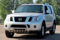 Nissan Navara 2006–2015 Přední ochranný rám WT008 (nerez) fotografie 4