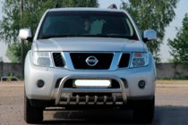 Nissan Navara 2006–2015 Přední ochranný rám WT008 (nerez) fotografie 3