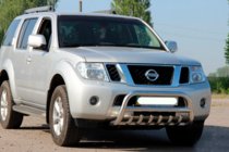 Nissan Pathfinder R51 2005–2014 Přední ochranný rám WT008 (nerez) fotografie 2